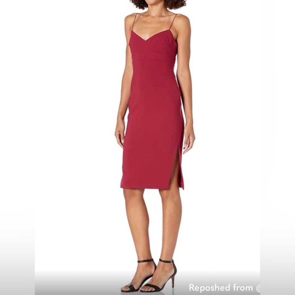 Likely wine red midi dress size 0